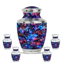 KARYLIZ Fishing Urns for Human Ashes Adult Man - Black Urn for Ashes for Women - Small Urns For Human Ashes Keepsake - Large Cremation Urn For Female & Male