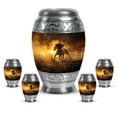 thumbnail image 1 of KARYLIZ Horse Urns&nbsp;For Human Ashes Adult Man - Large Urns For Human Ashes Adult Female - Urn For Ashes For Women - Wild Stallion at Sunset Decorative Cremation for Male (Combo Of 5, 10" & 3"), 1 of 2