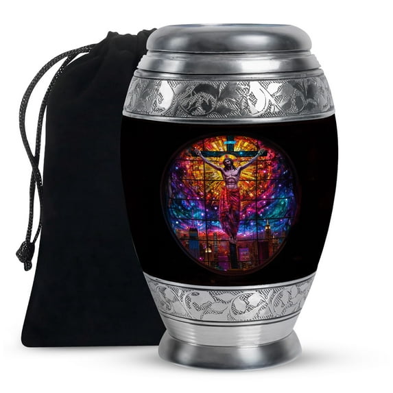 KARYLIZ Jesus Christ Cremation Urns For Human Ashes - Urns For Human Ashes Adult Man - Large Urns For Human Ashes Adult Female & Male, Funeral Urn For Ashes For Women & Man - Urn For Dad 10 Inch