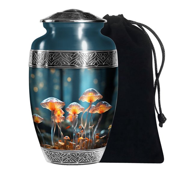 KARYLIZ Lily Flower Decorative Urns For Human Ashes Man Large Unique Urn For Woman 10 Inch