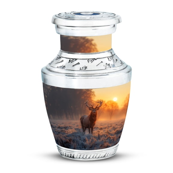 KARYLIZ Mini Deer Urns for Ashes - Adult Cremation Urn - Decorative Cremation - Small Cremation for Adult Male & Female - Mini Keepsake for Ashes - Ashes Funeral Human Remains 3 Inch Pack of 4