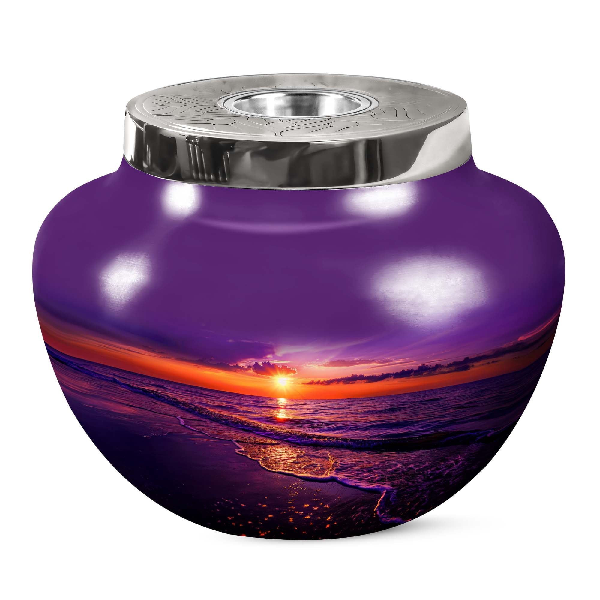 KARYLIZ Ocean Waves Heart Urns For Human Ashes Adult Man - Urns For ...