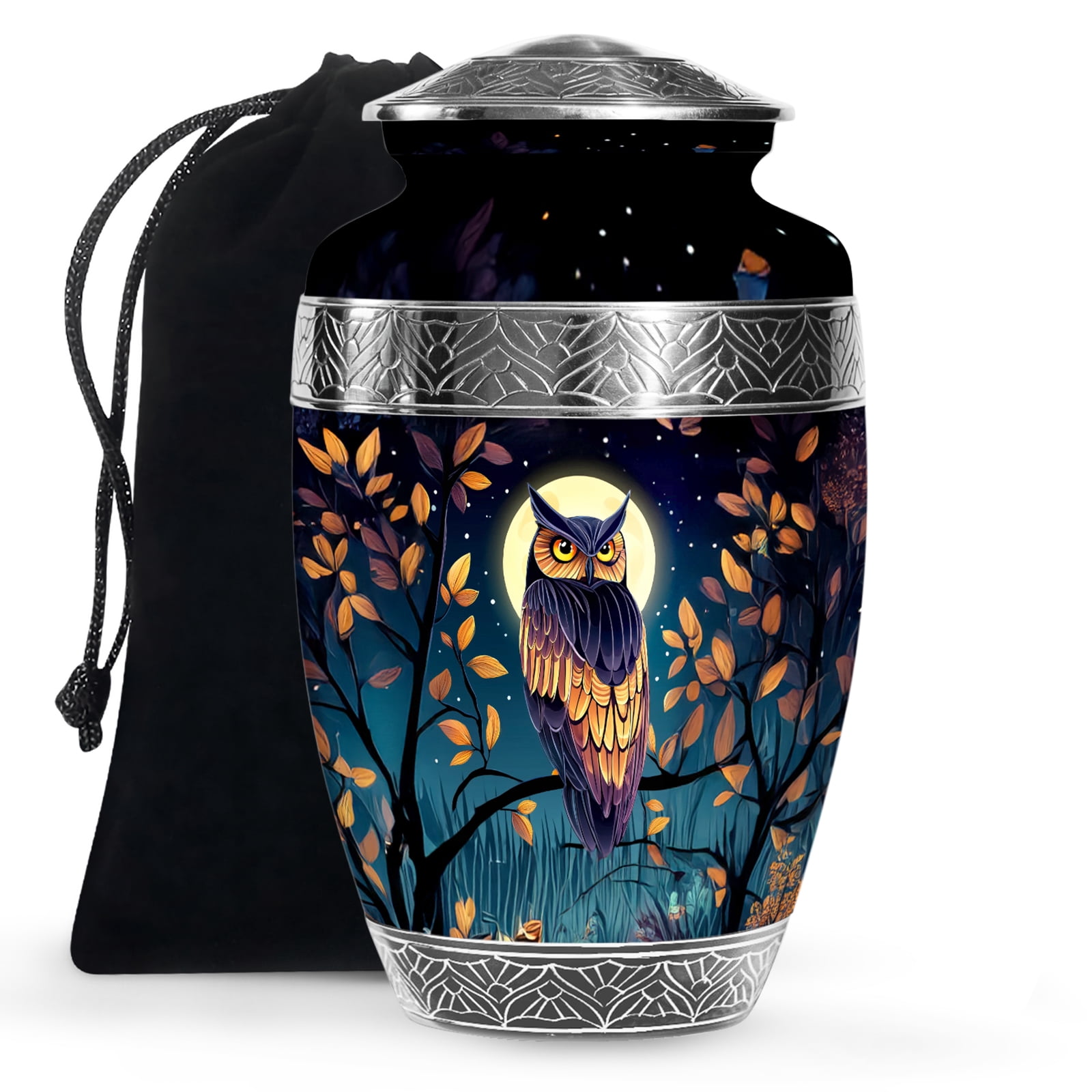 KARYLIZ Owl Urns For Women Human Ashes - Large Funeral Urn for Ashes ...