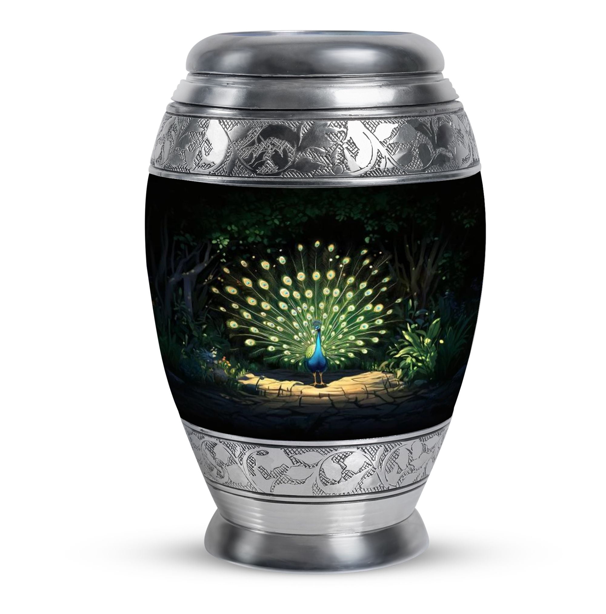 KARYLIZ Peacock Urns For Human Ashes Adult Female - Black Decorative ...