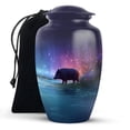 thumbnail image 1 of KARYLIZ Pig Urns For Human Ashes Adult Female - Blue Large Funeral Cremation Urn For Human Ashes For Burial - Burial Urn For Dad & Mom - Decorative Urns For Male - Memorial Tribute - 10 Inch, 1 of 2