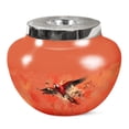 thumbnail image 1 of KARYLIZ Red Parrot/macaw Large Urns For Human Ashes Adult Female - Funeral Urns For Ashes - Cosmic Galaxy Universe Urn - Urn For Ashes Adult Male - Cremation Urns For Women - Ashes Holder 10 INCH, 1 of 2