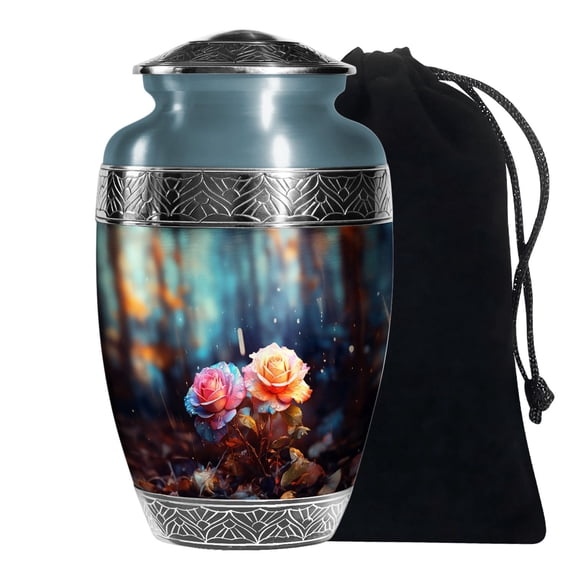 KARYLIZ Rose Human Urns For Adult Ashes Female Funeral Large Urn For Father 10 Inch