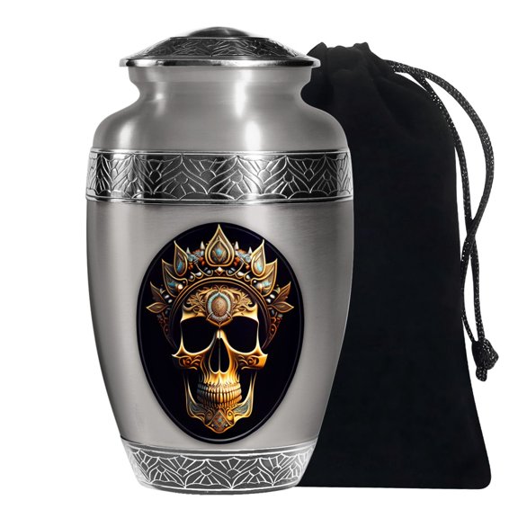 KARYLIZ Skull Urns For Human Adult Ashes Male Dad Large Urn For Female 10 Inch