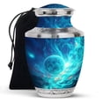 thumbnail image 1 of KARYLIZ Star Galaxy Urn for Adult Human Ashes – Large Handcrafted Galactic Sky Cremation Urn – Memorial Urns For Male & Female – Burial Urn Velvet Bag for Men or Women - 10 Inch, 1 of 2