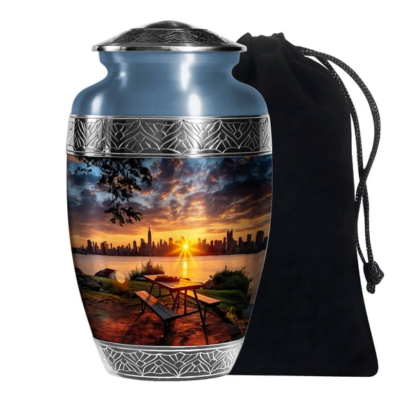 KARYLIZ Statue Of Liberty Large Urn For Cremation Ashes Dad & Mom Urns For Human Adult 10 Inch