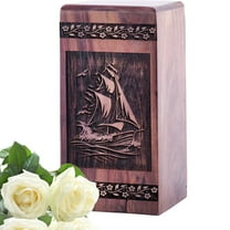 KARYLIZ Sunset Wooden Urns For Human Ashes Adult - Wooden Box For Ashes Human Adult - Cremation Keepsakes For Ashes - Urns For Human Ashes For Mother - Tiny Funeral Urns For Adult Ashes Women