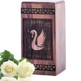 thumbnail image 1 of KARYLIZ Swan Wooden Urns - Mini Keepsake Urns For Ashes - Wooden Urns For Human Ashes Adult - Small Urn For Ashes Keepsake - Memorial Ash Urns - Urns For Ashes Adult Male - Wooden Box Urn - 5 Inch, 1 of 2
