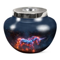 KARYLIZ Unicorn Funeral Urns For Adult Ashes Women - Urns For Human Ashes Adult Man - Cremation Urns For Human Ashes - Urn For Ashes Adult Female - Dad Urn - Burial Urns For Adult Human Ashes