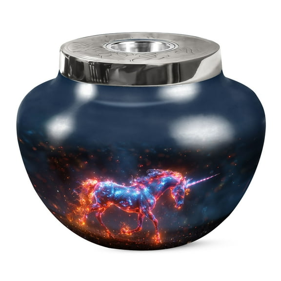 KARYLIZ Unicorn Funeral Urns For Adult Ashes Women - Urns For Human Ashes Adult Man - Cremation Urns For Human Ashes - Urn For Ashes Adult Female - Dad Urn - Burial Urns For Adult Human Ashes