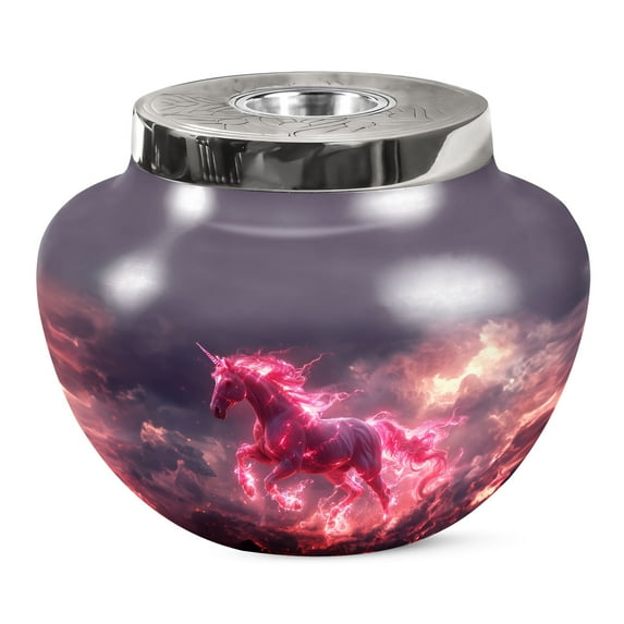 KARYLIZ Unicorn Funeral Urns For Men - Urn For Human Ashes Adult Male - Large Urns For Human Ashes Adult Female - Cremation Urns For Human Ashes - Decorative Burial Urns For Human Ashes 10 INCH