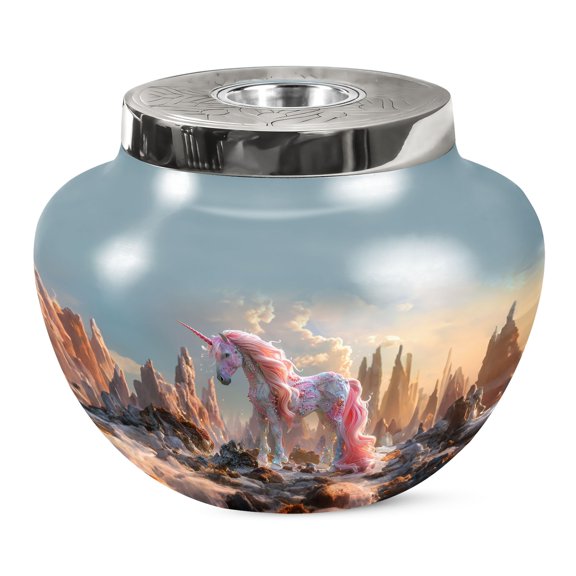 KARYLIZ Unicorn Urn For Ashes Adult Male & Female - Urns For Human Ashes Adult Man & Women - Cremation Urns For Human Ashes - Urns For Ash - Memorial Urn