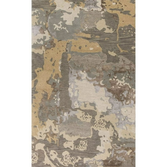 KAS Artisan 7'9" x 9'9" Hand-Tufted Wool Rug in Beige