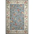 thumbnail image 1 of KAS Colonial 2'6" x 4'6" Oval Hand-Hooked Wool Rug in Slate Blue, 1 of 2