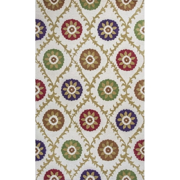 KAS Donny Osmond Home Harmony 9' x 13' Hand-Tufted Wool Rug in Ivory