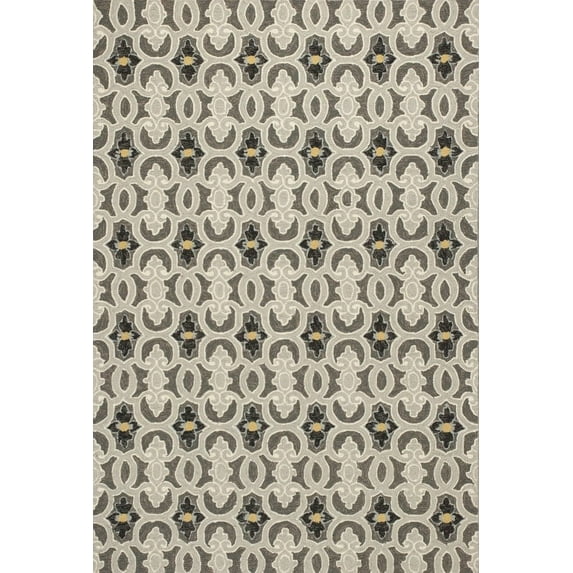 KAS Harbor 4201 Scrollwork Charcoal 5' x 7'6" Rug