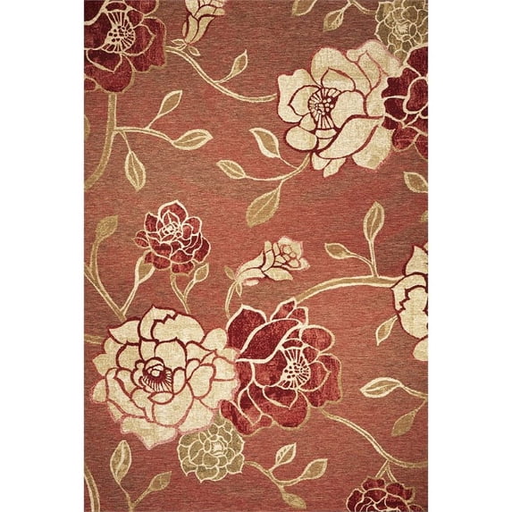 KAS Horizon 5'3" x 7'7" Rug in Brick Red