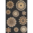 thumbnail image 1 of KAS Milan 2113 Charcoal Retro Flora (5' x 7'6") Rug, 1 of 2