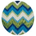 thumbnail image 1 of KAS Oriental Rugs Anise 2420 Blue/Green Chevron Area Rug, 1 of 2