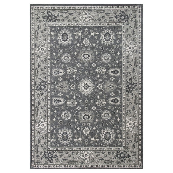 KAS Oriental Rugs Pesha 7204 Charcoal/Gray Agra