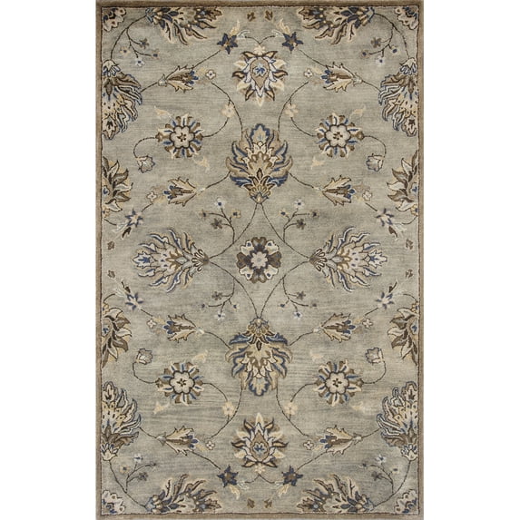 Syriana 6028 Grey Allover Kashia 8' x 10'6" Size Area Rug