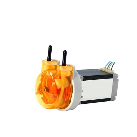 KAS Peristaltic Pump 12V 24V Low Flow Self-priming Pump With Stepper Motor 3 Rotors High Precision Dosing Pump ,Support Speed Adjustment