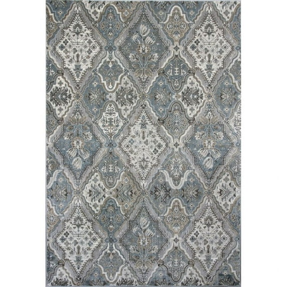 KAS Provence 3'3" x 4'7" Rug in Silver