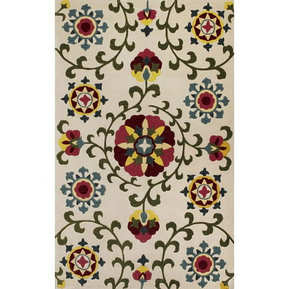 KAS Rugs Bali Suzani Ivory Area Rug