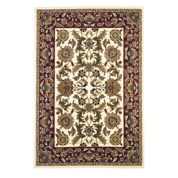 Cambridge 7303 Ivory/Red Kashan 2'3" x 3'3" Size Area Rug