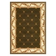 thumbnail image 1 of Corinthian 5323 Green Fleur-De-Lis 3'3" x 4'11" Size Area Rug, 1 of 3