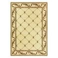 thumbnail image 1 of Corinthian 5318 Ivory Fleur-De-Lis 7'7" Round Size Area Rug, 1 of 11