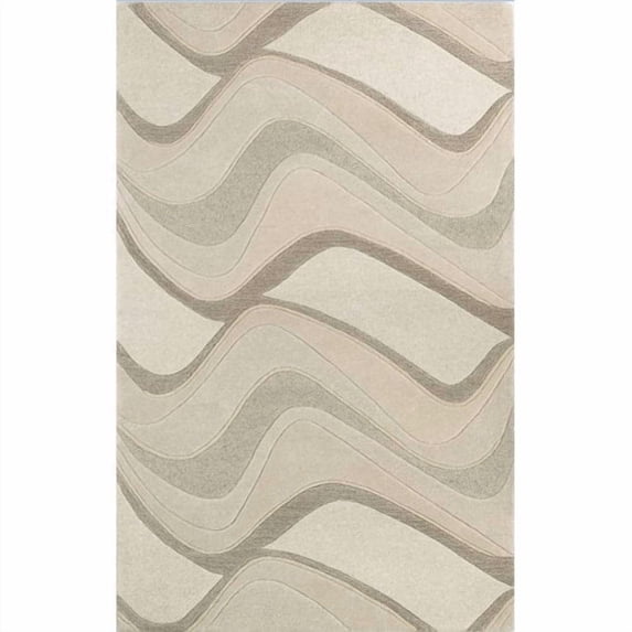 KAS Rugs Eternity Ivory Waves Area Rug
