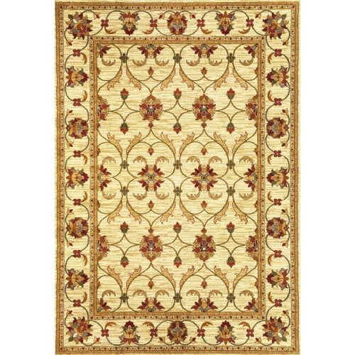 KAS Rugs Lifestyles 5471 Ivory Agra Machine-Made 100% Heat-Set Polypropylene Are