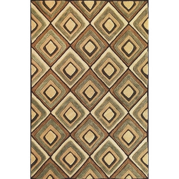 KAS Rugs Milan Beige Diamonds Rug