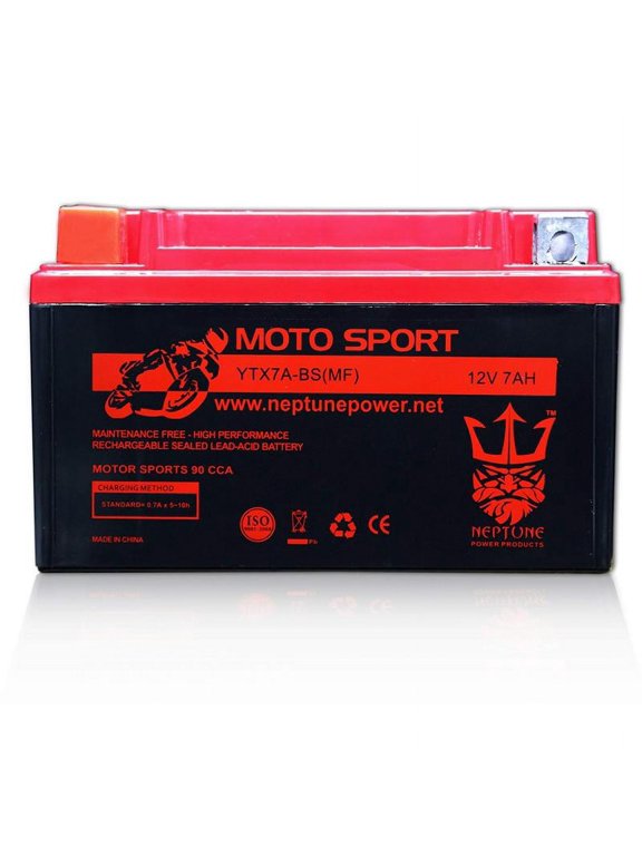 KASEA Skyhawk 170 YTX7A-BS(MF) SLA Powersport Replacement Battery by Neptune
