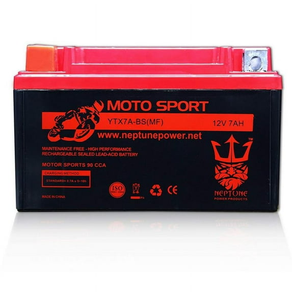 KASEA Skyhawk 250 YTX7A-BS(MF) SLA Powersport Replacement Battery by Neptune