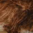thumbnail image 1 of KASENTEX  Faux Cow Animal Print Area Rug, Rustic Rug 5.2 x 6.2 ft - Dark Brown Cowhide, 1 of 5