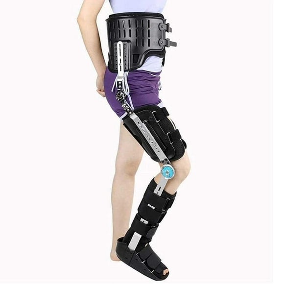 KASGMU Lower Limb Stabilizer - Reusable Hip/Knee/Ankle Brace for Post-Op & Fracture Rehabilitation