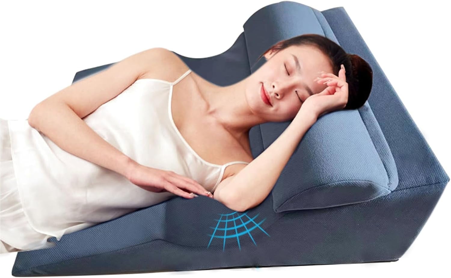 KASGMU Wedge Pillow for Side Sleeping, 10