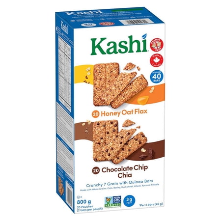 KASHI Seven Grain with MFF30 Quinoa Bars, 40 Count
