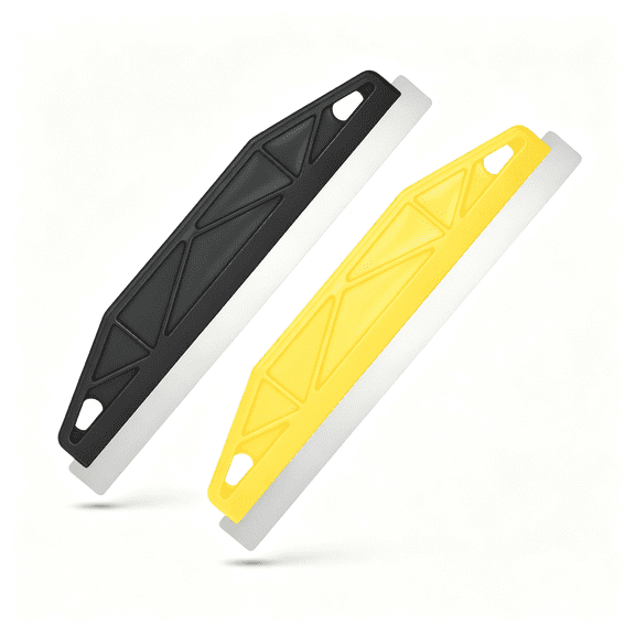 KASIU 2 Pcs Paint Edger&Trim Guard 12 Inch Stainless Steel Straight Edge Tool Paint Shield Painting Edger Tool for Precise Trimming,Create Clean Crisp Lines on the Walls&Ceiling (Black+Yellow)