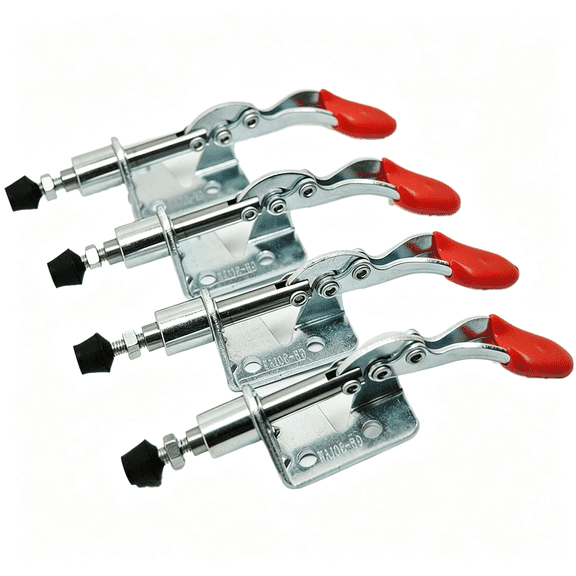 KASIU 4 Pcs Toggle Clamp 301Am Stroke Push Pull Action Light Duty,Lightweight Portable Push-Pull Effortless Toggle Clamp
