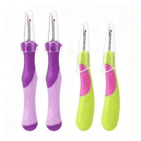 KASIU 4Pcs Seam Ripper for Sewing,Stitch Remover Tool Thread Puller Cutter for Hand Sewing Knitting Embroidery Cross Stitching Fabric Crafts Needlepoint Accessories Supplies Essentials