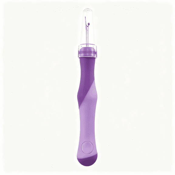 KASIU 5.3Inches 1Pcs Purple Rubber Seam Ripper Ergonomic Grip Thread Stitch Remover Tool Sewing Stitch Cutter Thread Ripper Unpicker Sewing Accessory Supply Crafting Notions Quilting Sewing Hem