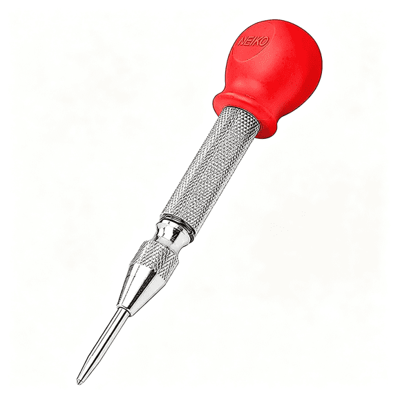 KASIU 5-" Automatic Center Punch for Metal,Adjustable Impact Spring Loaded Center Punch Tool,Spring Punch,Center Punch Spring Loaded,Auto Center Punch