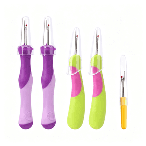 KASIU 5Pcs Seam Ripper for Sewing,Stitch Remover Tool Sewing Stitch Remover Thread Puller Cutter for Needlepoint Embroidery Diy Craft Cross Stitching Needlework Supplies Accessories